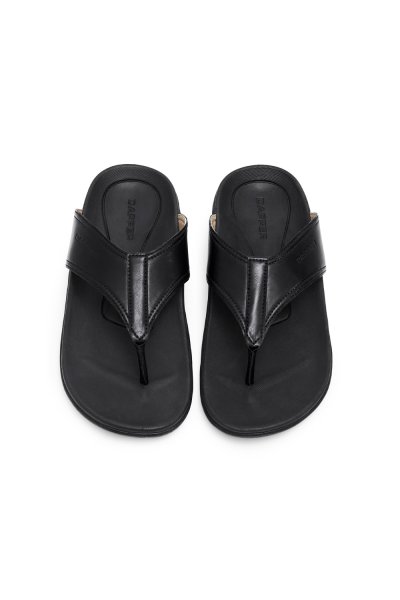 Comfort Thong Sandals - Black