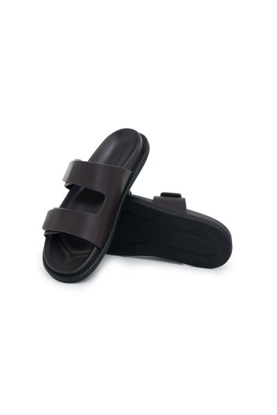 รองเท้าแตะ Essential Double Strap Sandals - Brown