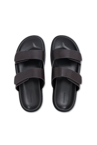 รองเท้าแตะ Essential Double Strap Sandals - Brown