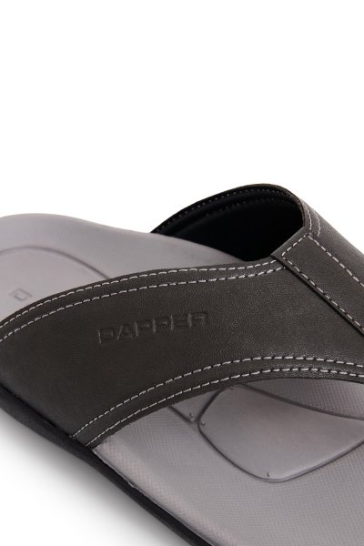 Comfort Thong Sandals - Dark Grey