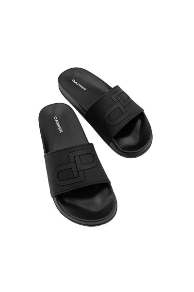 รองเท้าแตะแบบสวม DP Icon Carbon Fiber Embossed Pool Slide Sandals