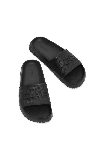 รองเท้าแตะแบบสวม Iconic Comfort Pool Slide Sandals - Black