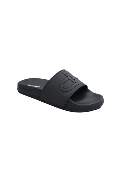 DP Icon Embossed Pool Slide Sandals