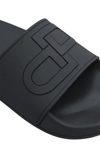 DP Icon Embossed Pool Slide Sandals