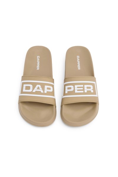 รองเท้าแตะแบบสวม DAPPER Summer Pool Slide Sandals - Beige