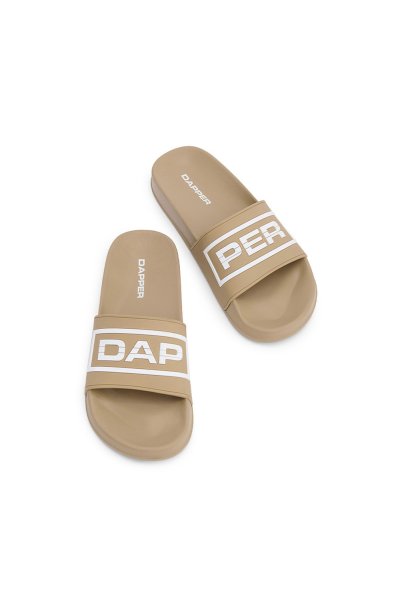 รองเท้าแตะแบบสวม DAPPER Summer Pool Slide Sandals - Beige