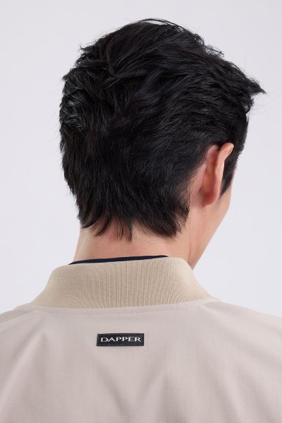 Lightweight Bomber Jacket - Beige