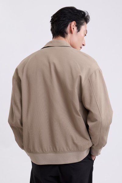 Multi-Pocket Utility Jacket - Beige