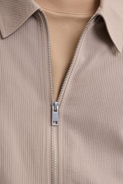 Multi-Pocket Utility Jacket - Beige