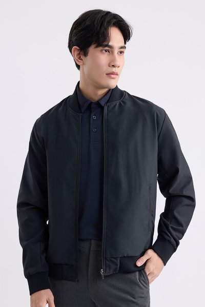 เสื้อแจ็คเก็ต Lightweight Bomber Jacket - Black
