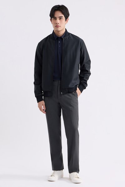 เสื้อแจ็คเก็ต Lightweight Bomber Jacket - Black