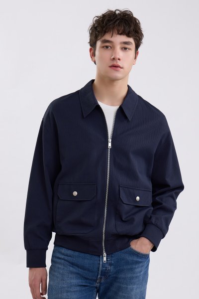 Multi-Pocket Utility Jacket - Navy