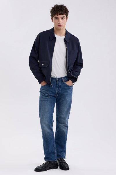Multi-Pocket Utility Jacket - Navy