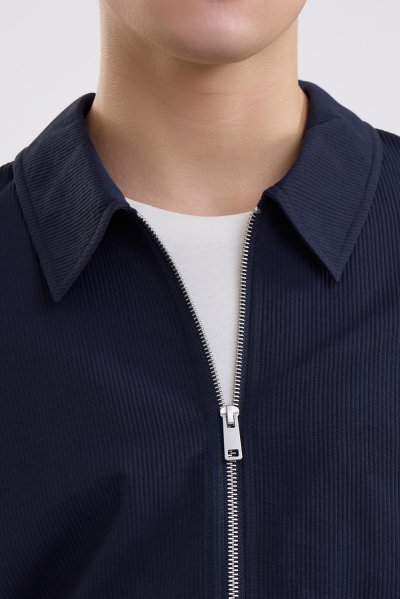 Multi-Pocket Utility Jacket - Navy