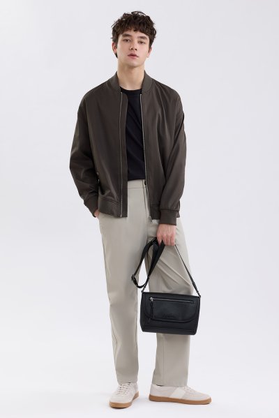 Lightweight Bomber Jacket - Olive Green
