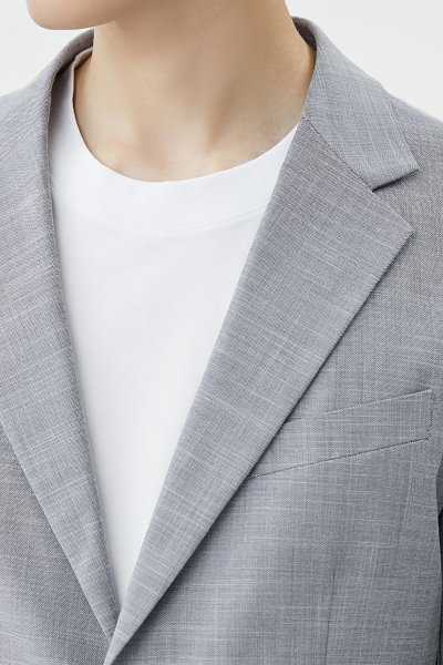 เสื้อเบลเซอร์ Micro Texture Stretch Blazer - Blue
