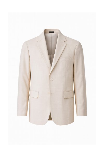 เสื้อเบลเซอร์ Micro Texture Stretch Blazer - Cream