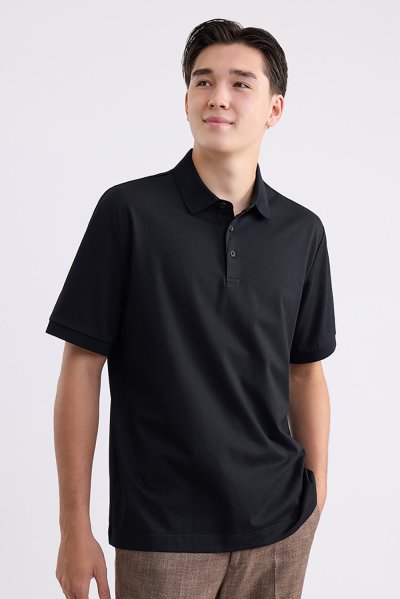 Comfort Stretch Polo Shirt - Black
