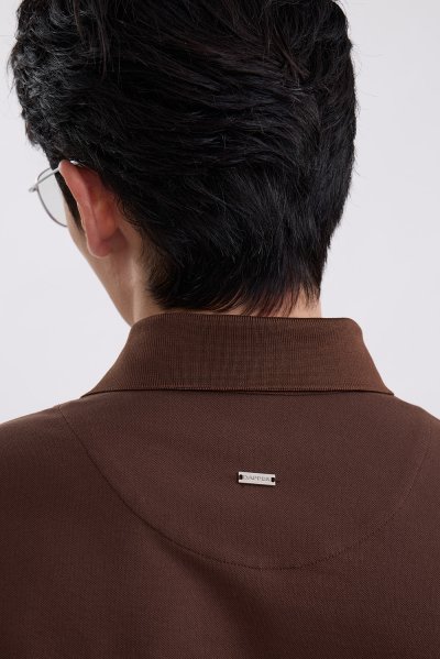 Sorona Pique Polo Shirt - Brown