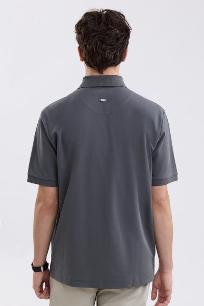 Sorona Pique Polo Shirt - Dark Grey