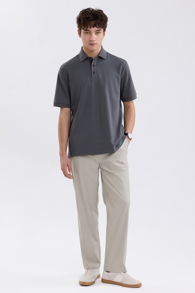 Sorona Pique Polo Shirt - Dark Grey