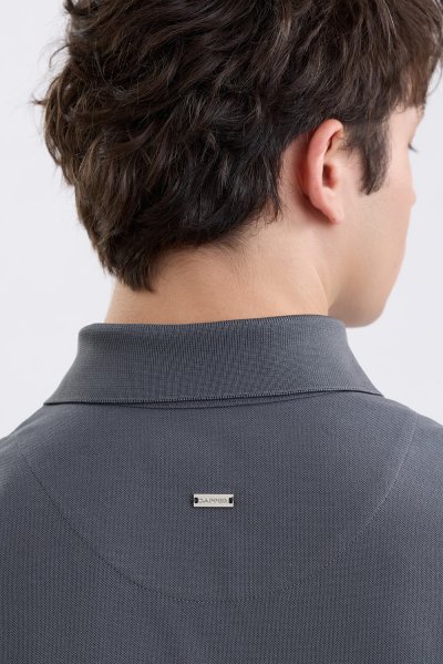 Sorona Pique Polo Shirt - Dark Grey