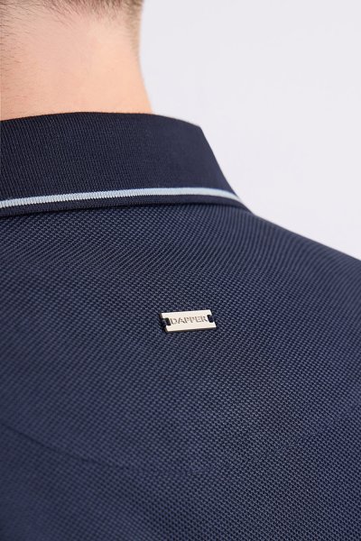 เสื้อโปโล Contrast Tipped Polo Shirt - Navy