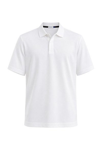 เสื้อโปโล Waffle-Knit Polo Shirt - White
