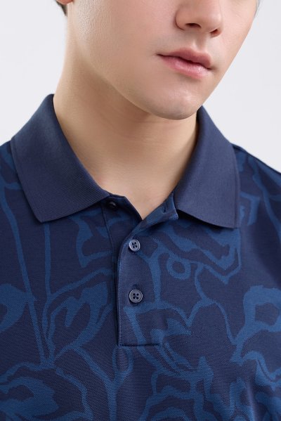 เสื้อโปโล Floral Jacquard Polo Shirt