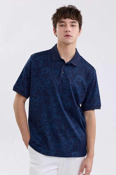 เสื้อโปโล Floral Jacquard Polo Shirt