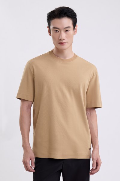 เสื้อยืด SMOOTH & STRETCH T-Shirt - Tan Brown