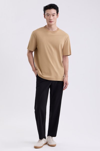 เสื้อยืด SMOOTH & STRETCH T-Shirt - Tan Brown