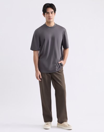 เสื้อยืด Cotton Blend T-Shirt - Grey