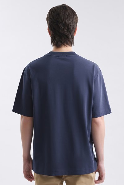 เสื้อยืด Overlay Logo Print T-Shirt - Navy