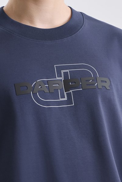 เสื้อยืด Overlay Logo Print T-Shirt - Navy