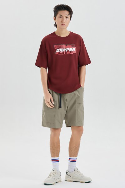 เสื้อยืด Speed Pixel Logo Print T-Shirt