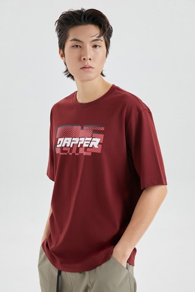 เสื้อยืด Speed Pixel Logo Print T-Shirt
