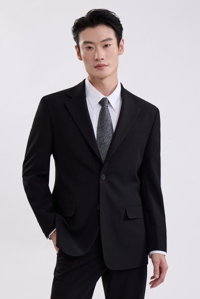 TECHFLEX Regular-Fit Suit - Black