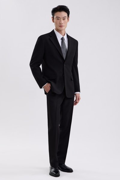 TECHFLEX Regular-Fit Suit - Black