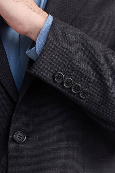 Textured Weave Regular-Fit Suit
