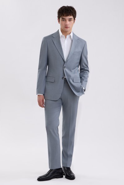 Premium Tailored Fit Suit - Grey