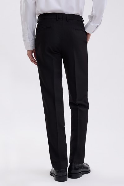 กางเกงขายาว TECHFLEX Regular-Fit Trousers - Black