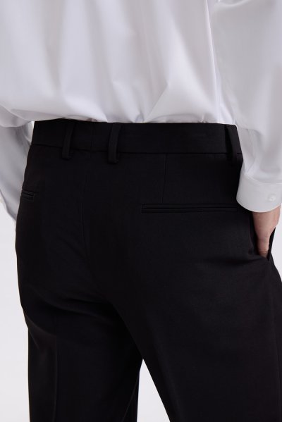 กางเกงขายาว TECHFLEX Regular-Fit Trousers - Black