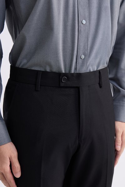 TECHFLEX Textured Regular-Fit Trousers