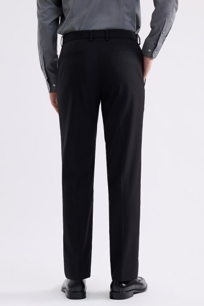 TECHFLEX Textured Regular-Fit Trousers