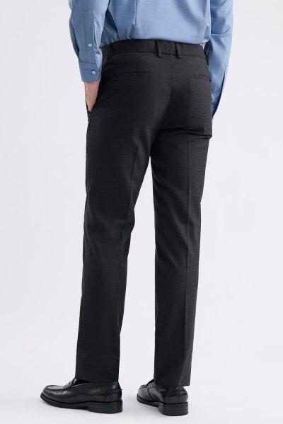กางเกงขายาว Textured Weave Regular-Fit Trousers