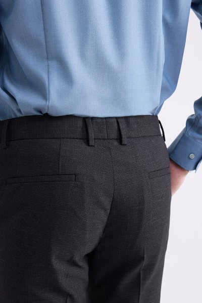 กางเกงขายาว Textured Weave Regular-Fit Trousers