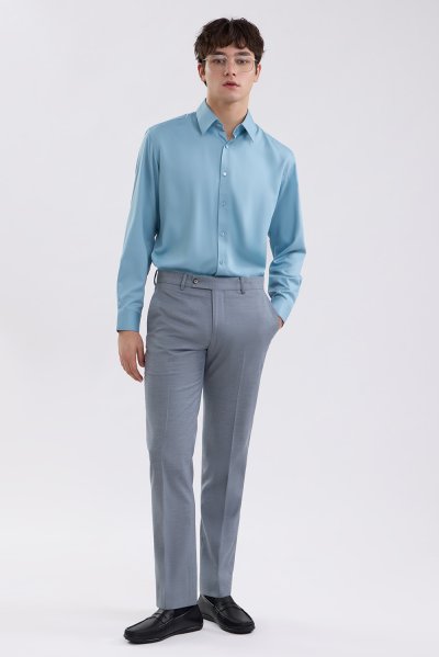 Premium Tailored Fit Trousers - Grey