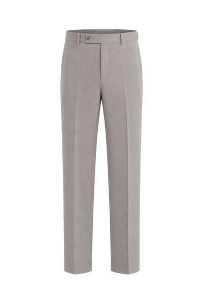 Premium Tailored Fit Trousers - Light Grey