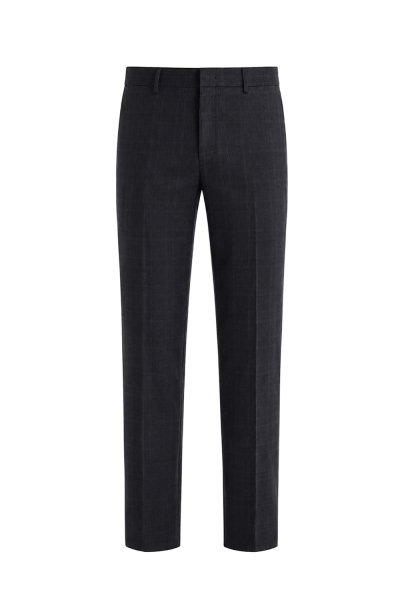 กางเกงขายาว TECHFLEX Checked Slim-Fit Trousers